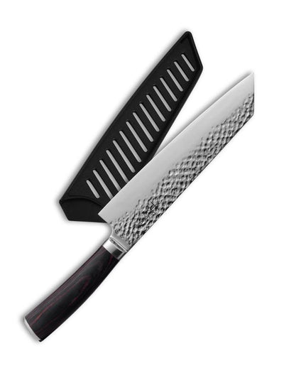 Hajegato Japanese Hammered  7.5 inch Kiritsuke Knife