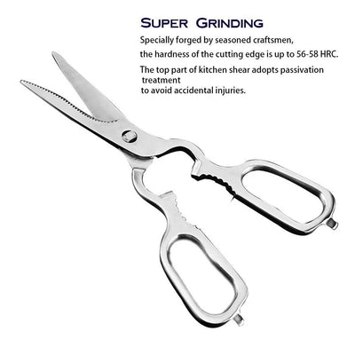 Kitchen Scissors Heavy Duty Multi-Purpose Stainless Steel Scissors